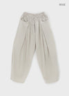 (UNISEX) Eiko Pintuck Wide Elastic Waist Pants