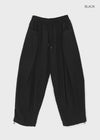 (UNISEX) Eiko Pintuck Wide Elastic Waist Pants