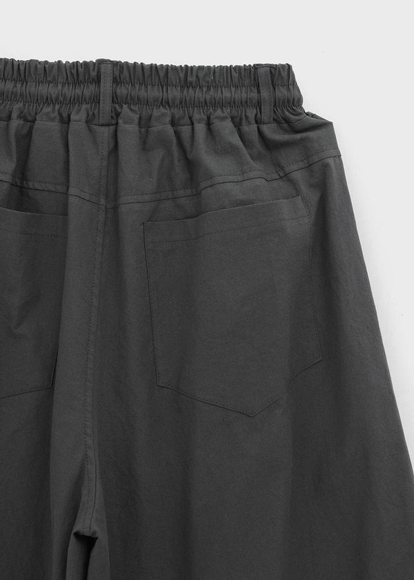 (UNISEX) Eiko Pintuck Wide Elastic Waist Pants