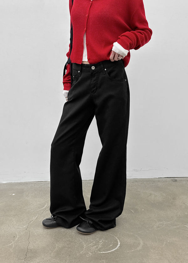 Zreng Low-waist Summer Bootcut Cotton Pants