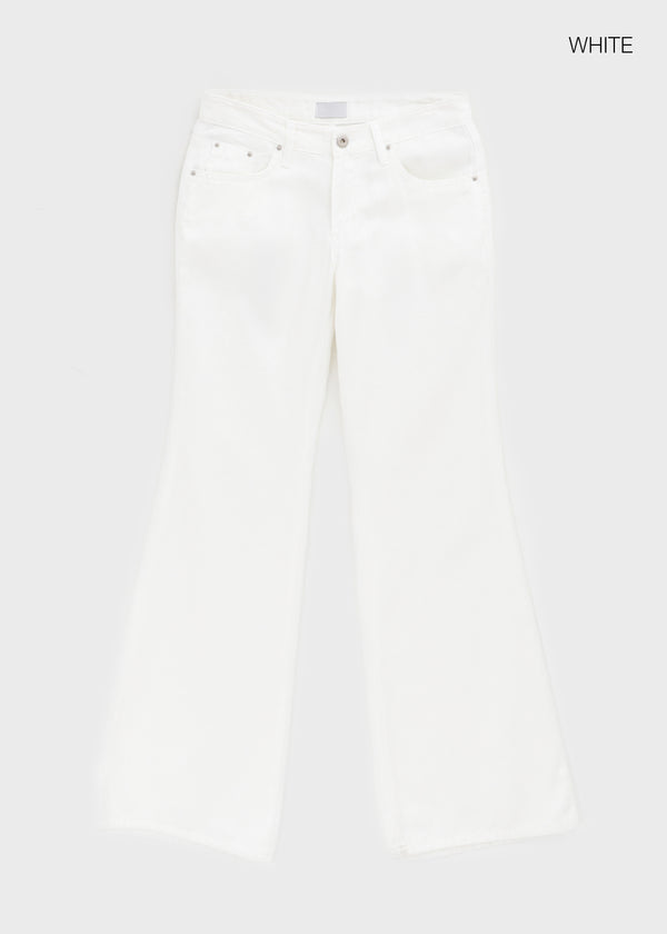 Zreng Low-waist Summer Bootcut Cotton Pants