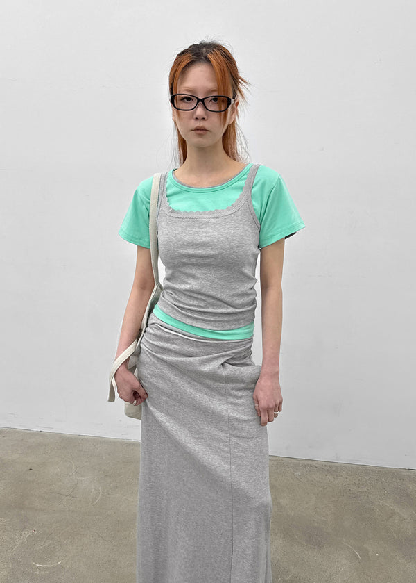 Stachy Strap Maxi Long Skirt