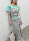 Stachy Strap Maxi Long Skirt