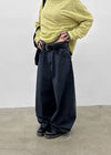 Aline Back Pocket Wide Balloon Pants