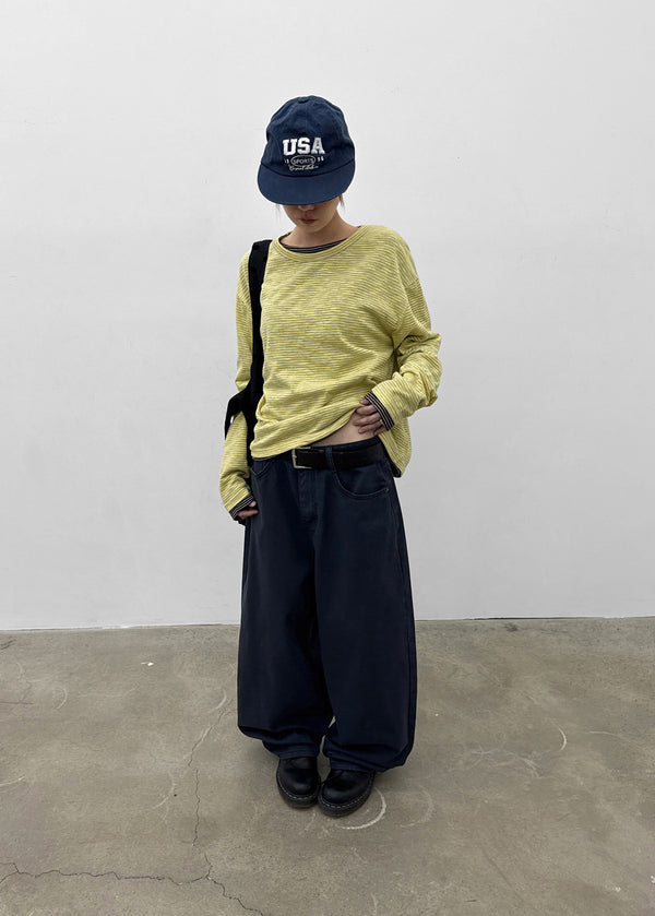 Aline Back Pocket Wide Balloon Pants