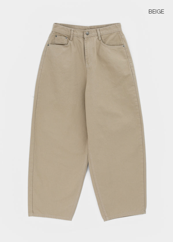 Aline Back Pocket Wide Balloon Pants