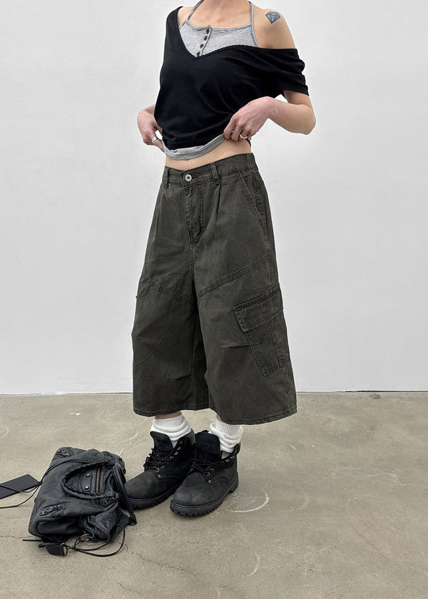 Lopinut Banding Cargo Bermuda Pants