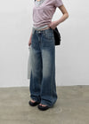 Wisyou Wide Bootcut Denim Pants