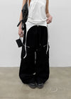 (UNISEX) Hitchler Washed Wide Cargo Pants