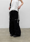 (UNISEX) Hitchler Washed Wide Cargo Pants