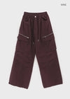 (UNISEX) Hitchler Washed Wide Cargo Pants
