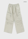 (UNISEX) Hitchler Washed Wide Cargo Pants