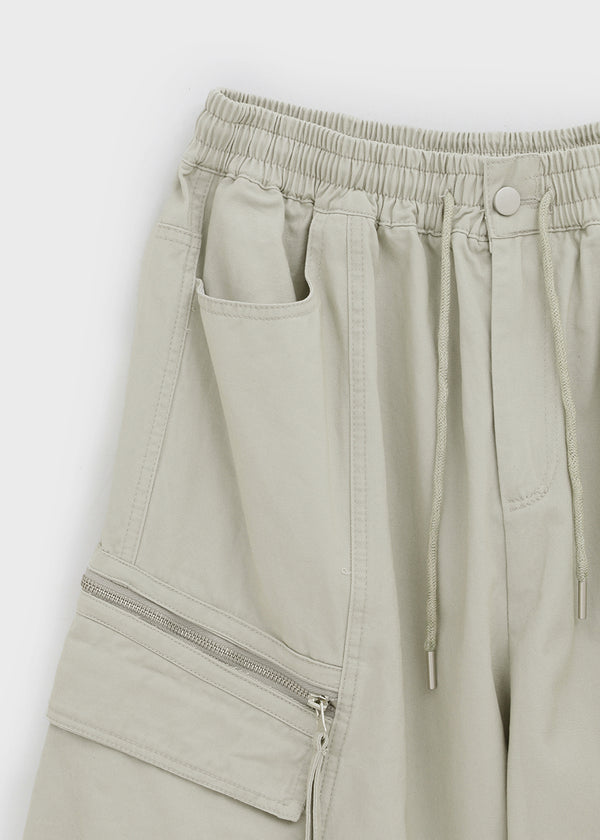 (UNISEX) Hitchler Washed Wide Cargo Pants