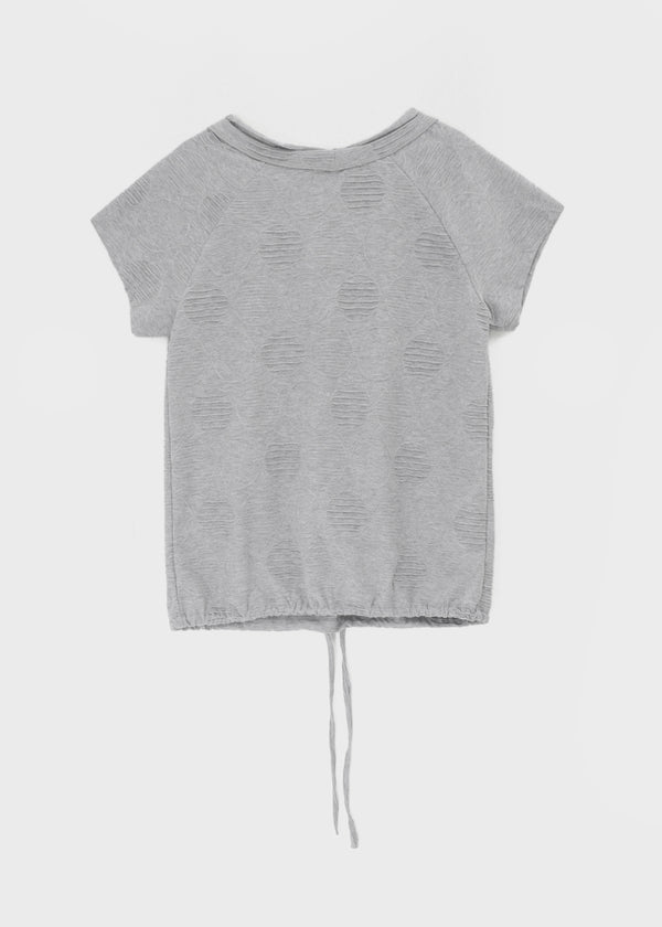 Mekki Dot Strap Off-shoulder Short Sleeve Tee