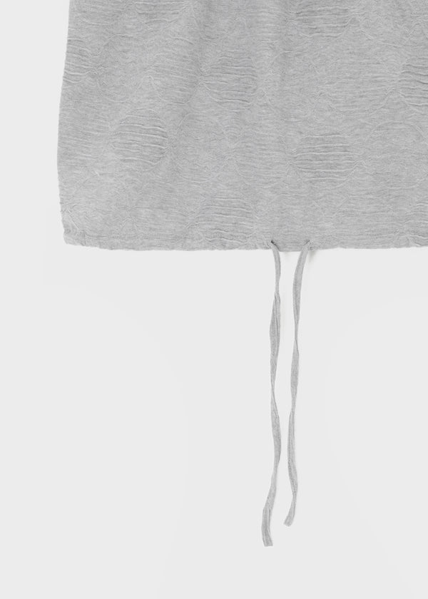 Mekki Dot Strap Off-shoulder Short Sleeve Tee