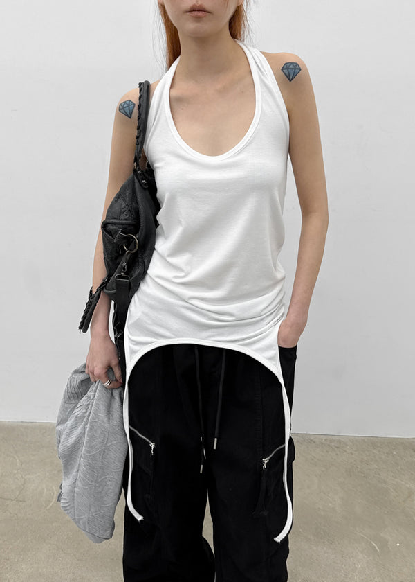 Homade Strap Halter Long Sleeveless