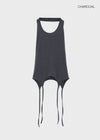 Homade Strap Halter Long Sleeveless