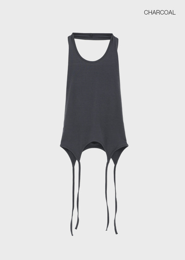 Homade Strap Halter Long Sleeveless