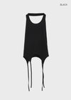 Homade Strap Halter Long Sleeveless