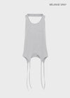 Homade Strap Halter Long Sleeveless