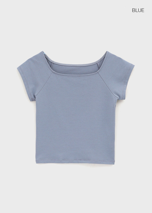 [MADE] Beyrn Two-Way Cap Sleeve Short Sleeve Tee