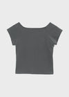 [MADE] Beyrn Two-Way Cap Sleeve Short Sleeve Tee