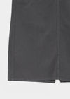 Zelkin Buckle Pocket Cotton Long Skirt