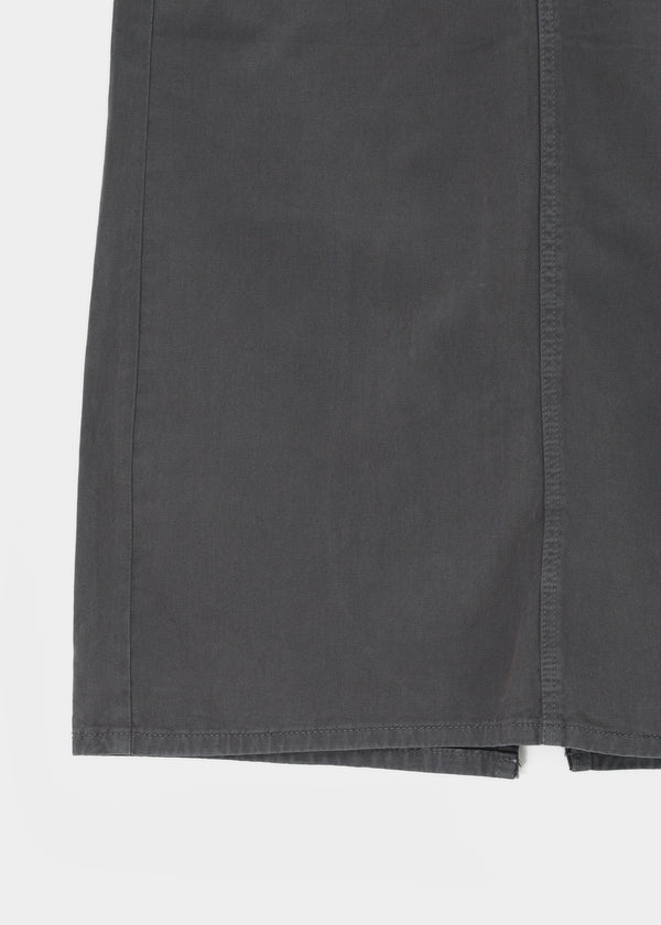 Zelkin Buckle Pocket Cotton Long Skirt