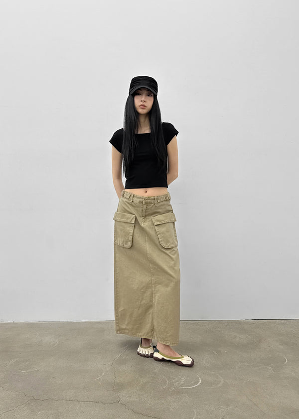 [MADE] Beyrn Two-Way Cap Sleeve Short Sleeve Tee