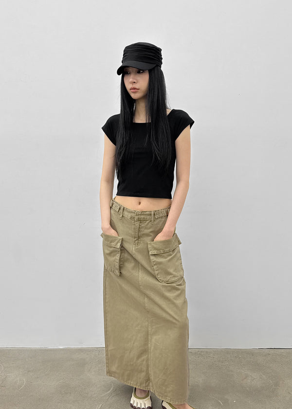 [MADE] Beyrn Two-Way Cap Sleeve Short Sleeve Tee