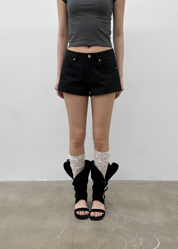[MADE] Anna Studded Cotton Shorts