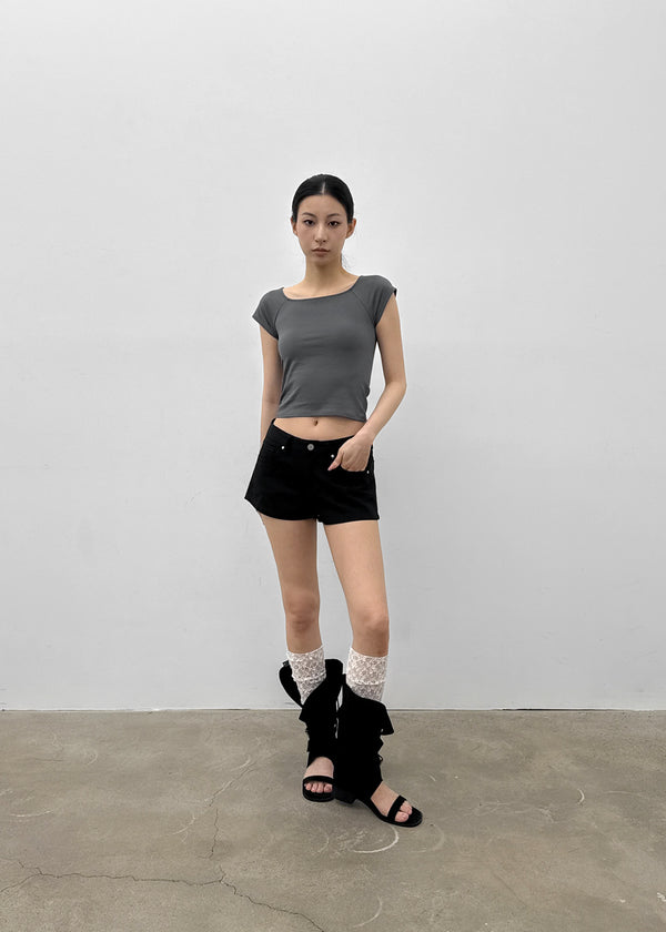 [MADE] Anna Studded Cotton Shorts