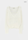 Kipong Deep V-neck Net Knit
