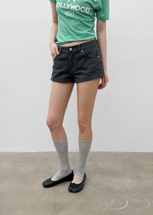 [MADE] Anna Studded Cotton Shorts
