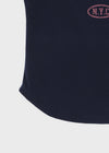 Tikill Lettering Off-shoulder Short Sleeve T-shirt