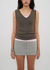 [B-BASIC] Tension Standard V-Neck Sleeveless Top (2 SIZE)