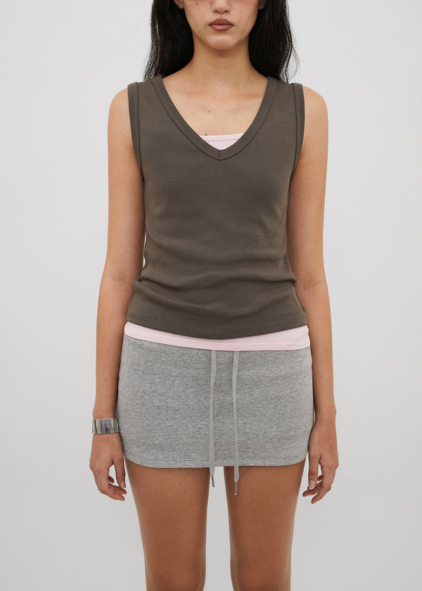 [B-BASIC] Tension Standard V-Neck Sleeveless Top (2 SIZE)