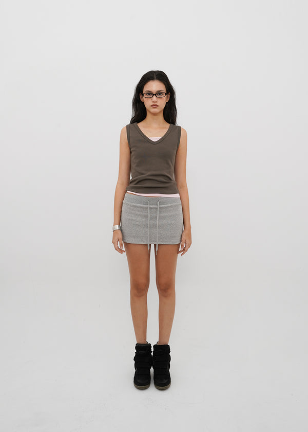 [B-BASIC] Tension Standard V-Neck Sleeveless Top (2 SIZE)