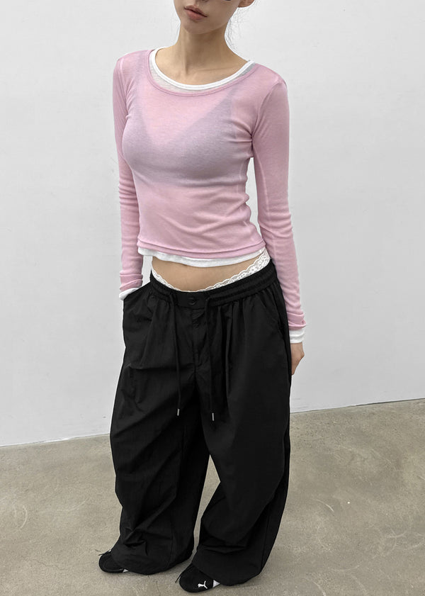 Dilomon See-through Long-sleeve Shirt