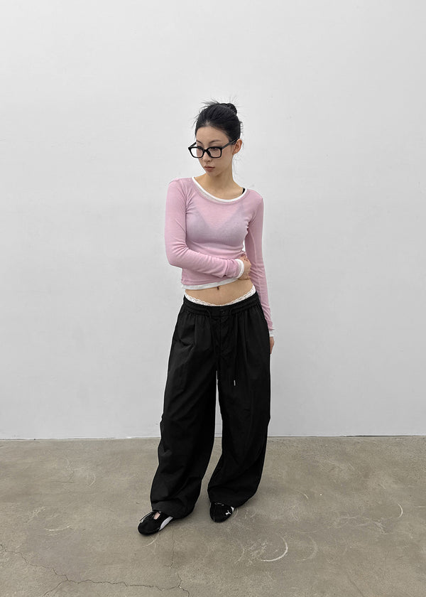 Dilomon See-through Long-sleeve Shirt