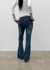 Temto Washed Low-rise Bootcut Denim Pants