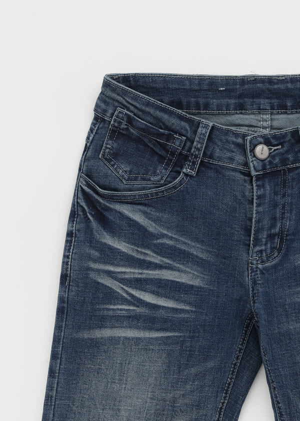 Temto Washed Low-rise Bootcut Denim Pants