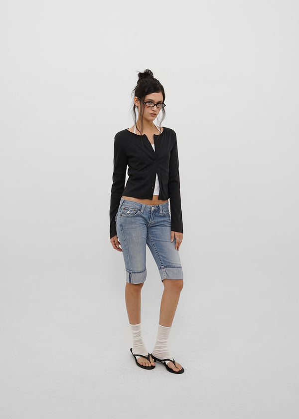 [B-BASIC] Punching Cardigan (2 Sizes)