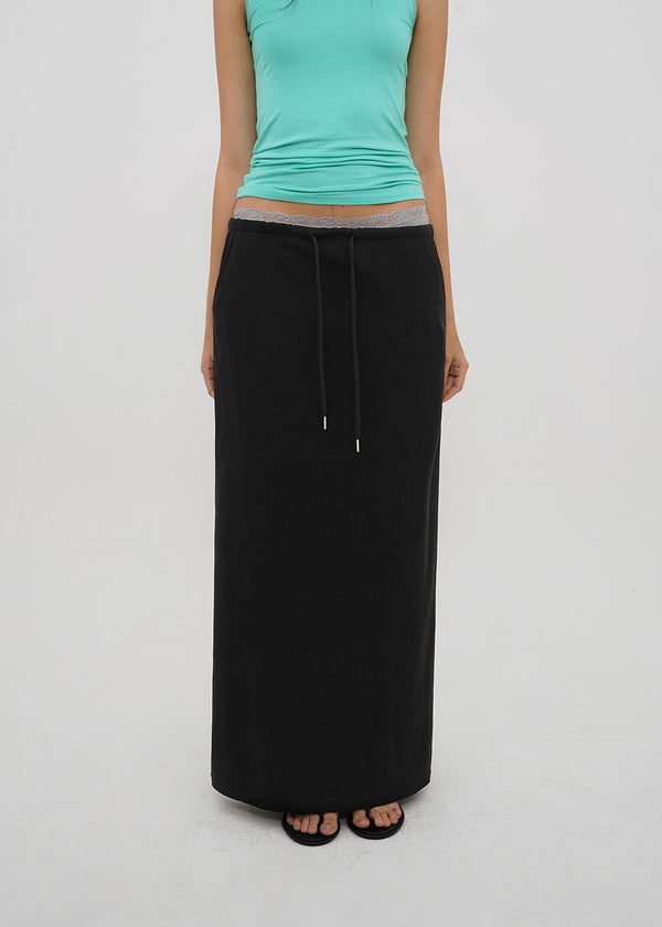 [B-BASIC] Standard Banded Long Skirt (2 SIZE)