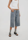 [B-DENIM] SUMMER WASHED BERMUDA JEANS 055