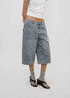 [B-DENIM] SUMMER WASHED BERMUDA JEANS 055