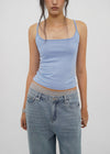 [B-BASIC] Tension Cotton Strap Basic Sleeveless Top (2 SIZE)