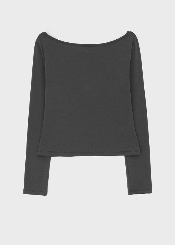 [MADE] Hibe Henley Neck Long Sleeve Top