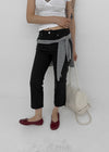 Popu Slit Cropped Capri Pants