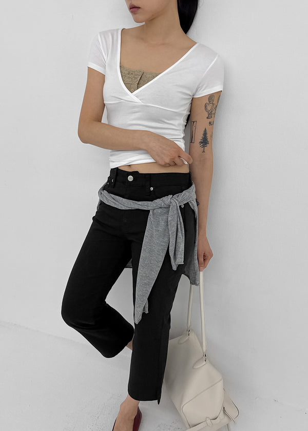 [MADE] Koishi Wrap Short Sleeve Top